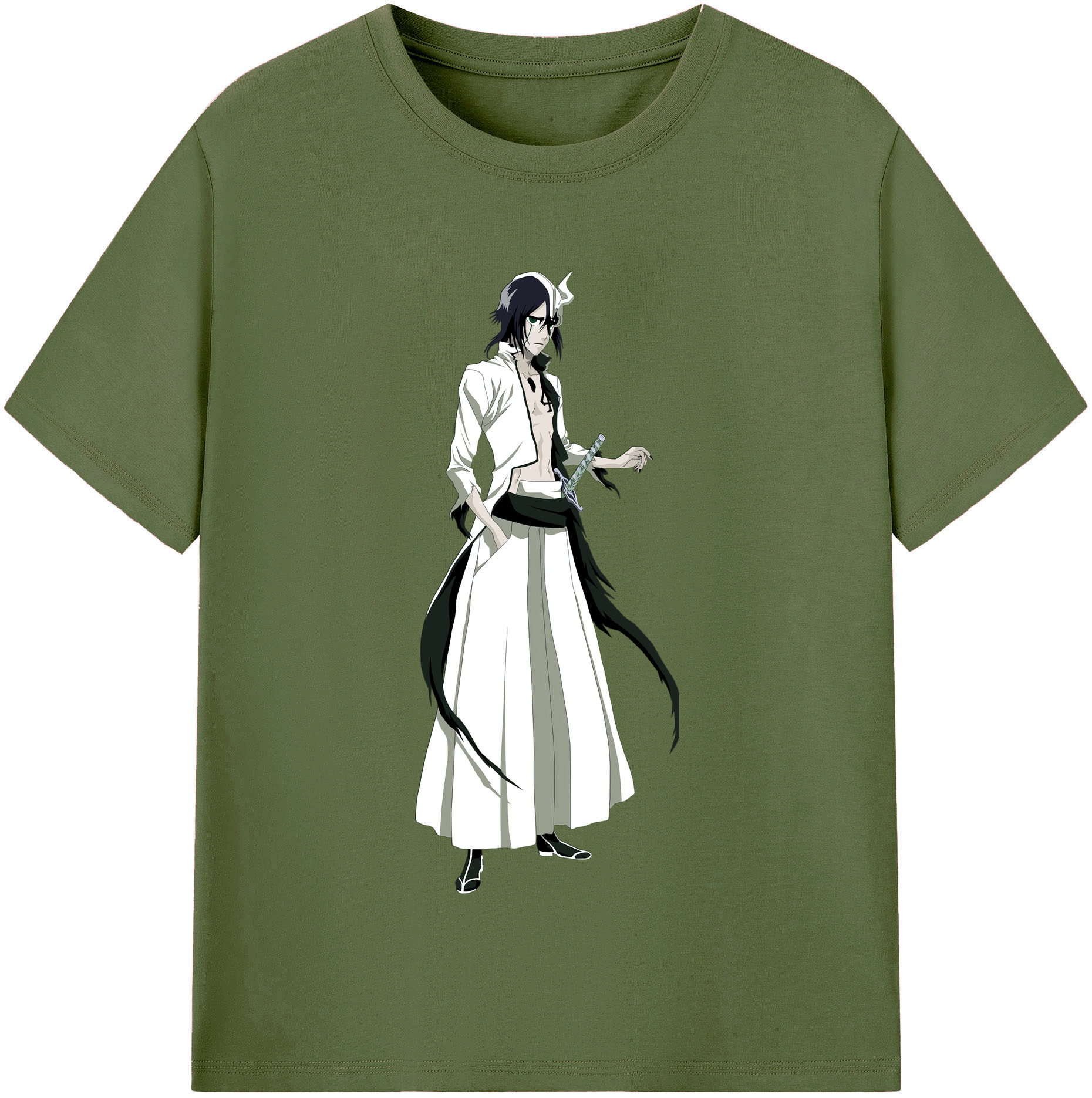 （画像用） ブリーチ ウルキオラ·シファー BLEACH Ulquiorra cifer 綿100％半袖Tシャツ（フロントプリント）